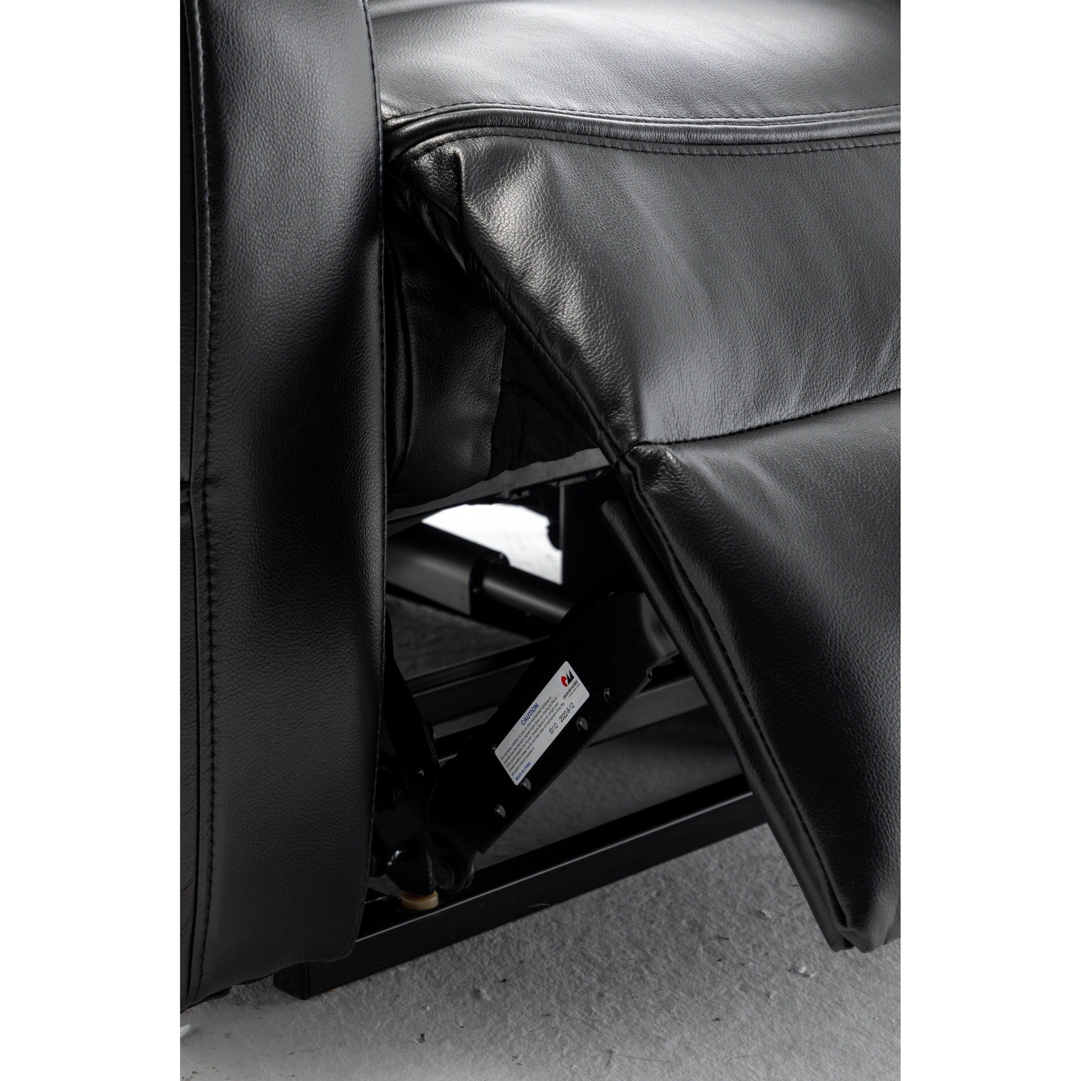 Fauteuil inclinable électrique pour personnes âgées avec inclinaison complète à 180°, moteur OKIN, siège large et poches latérales