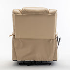 Fauteuil inclinable électrique pour personnes âgées avec inclinaison complète à 180°, moteur OKIN, siège large et poches latérales