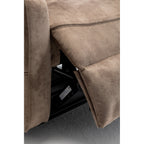 Fauteuil inclinable électrique pour personnes âgées avec inclinaison complète à 180°, moteur OKIN, siège large et poches latérales