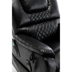Fauteuil inclinable électrique pour personnes âgées avec inclinaison complète à 180°, moteur OKIN, siège large et poches latérales