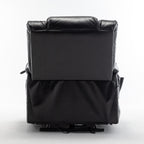 Fauteuil inclinable électrique pour personnes âgées avec inclinaison complète à 180°, moteur OKIN, siège large et poches latérales