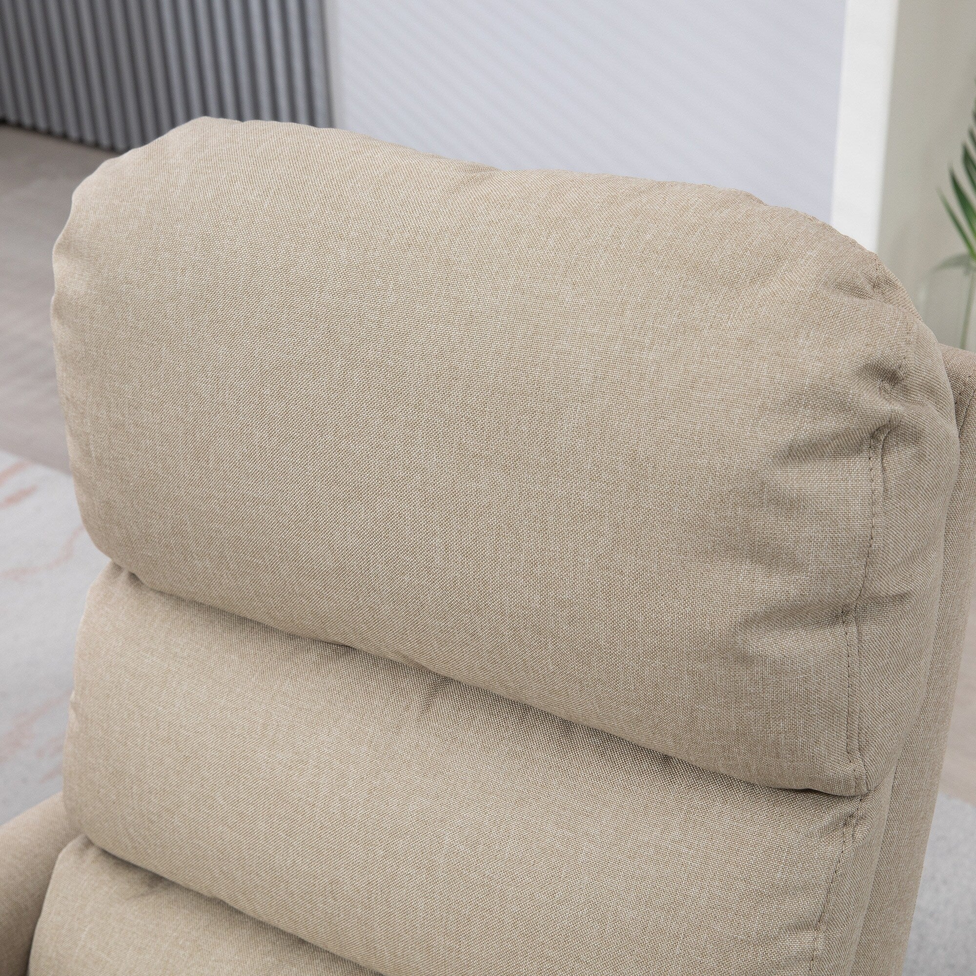 Fauteuil inclinable électrique pour personnes âgées, canapé inclinable réglable en tissu avec télécommande et poches latérales