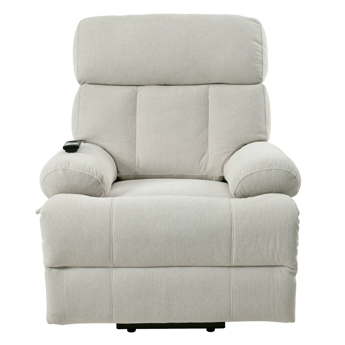 Fauteuil inclinable électrique pour personnes âgées avec télécommande, poche latérale, support ergonomique et siège spacieux