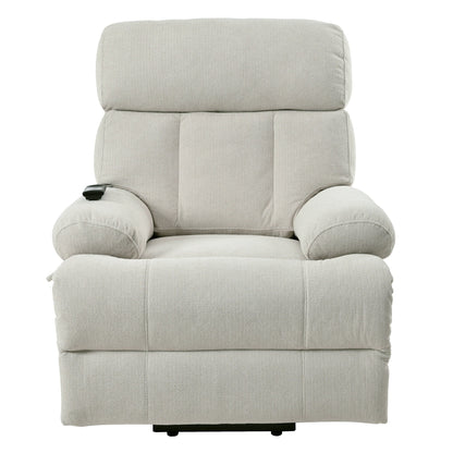 Fauteuil inclinable électrique pour personnes âgées avec télécommande, poche latérale, support ergonomique et siège spacieux