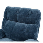 Canapé inclinable électrique avec massage et chauffage, 8 points de vibration, 1 point de chauffage lombaire, dossier réglable et repose-pieds