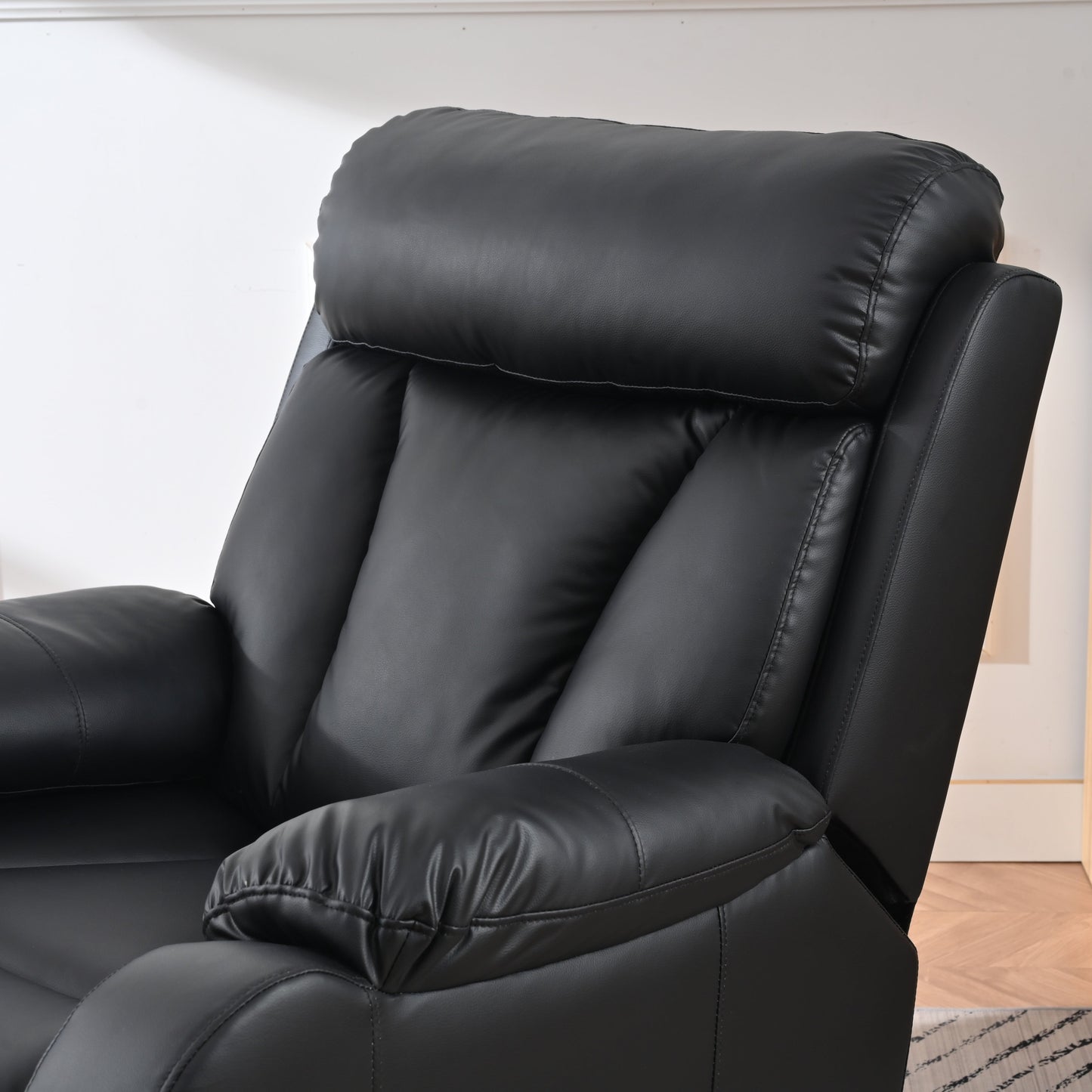 Fauteuil inclinable électrique pour personnes âgées, siège inclinable réglable avec poche latérale et télécommande
