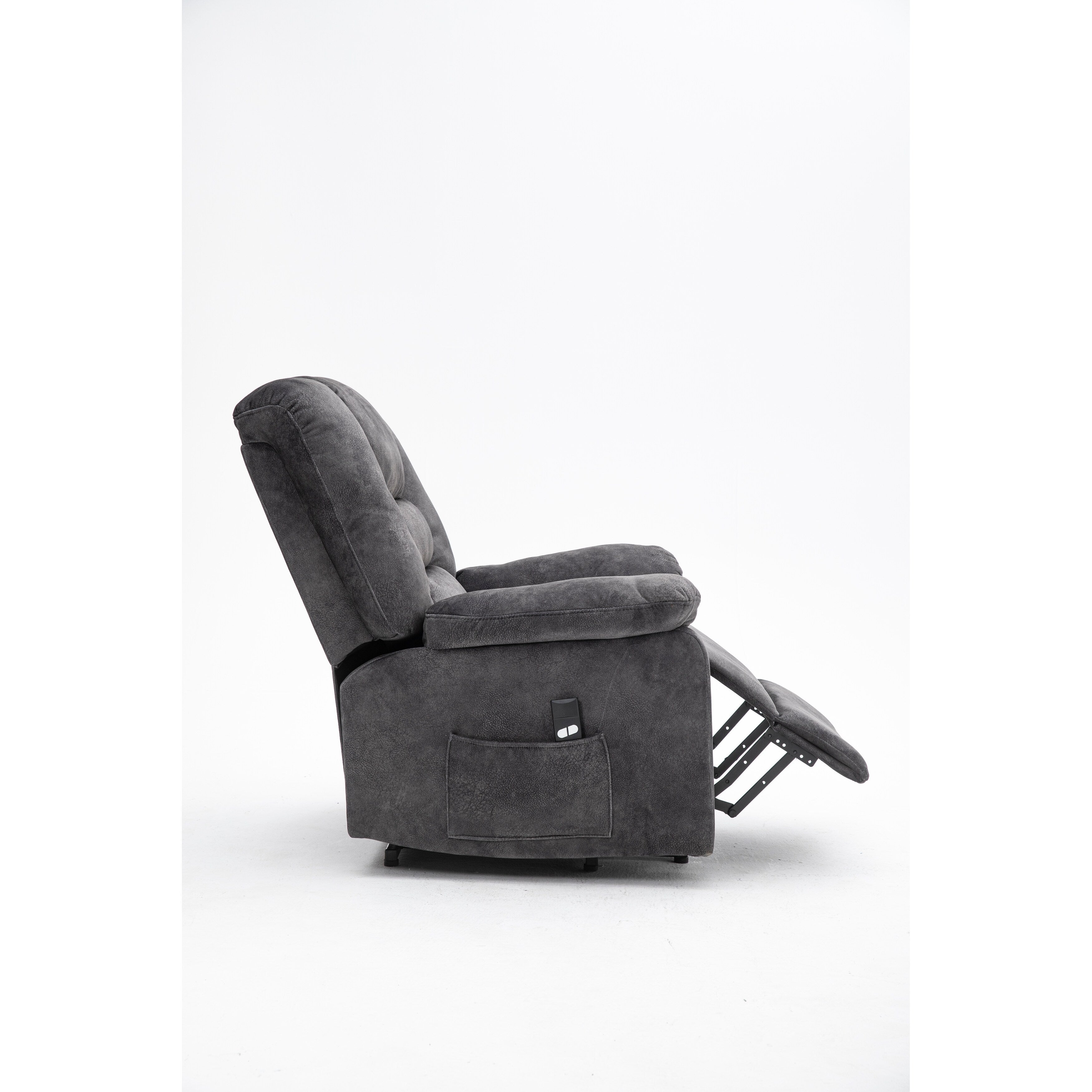 Fauteuil releveur électrique inclinable avec massage, chauffage et télécommande