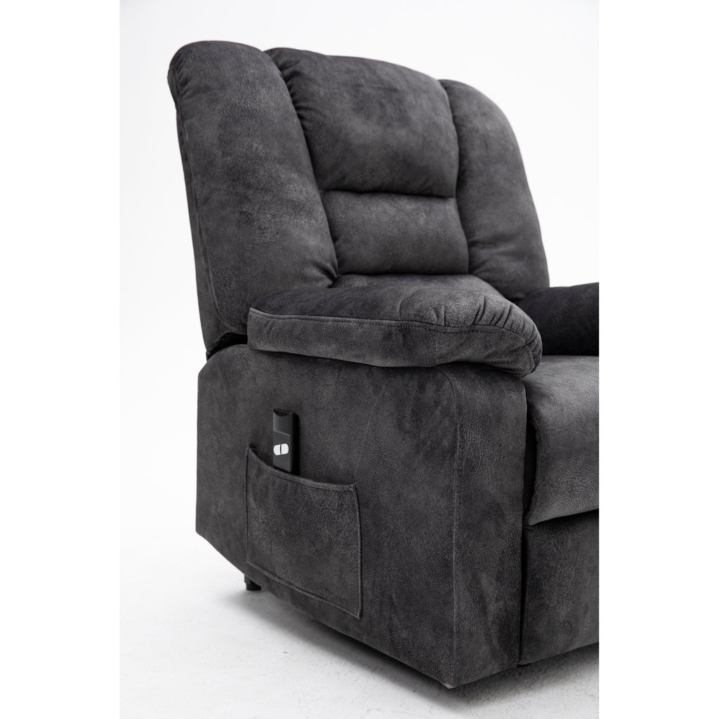 Fauteuil releveur électrique inclinable avec massage, chauffage et télécommande