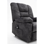 Fauteuil releveur électrique inclinable avec massage, chauffage et télécommande