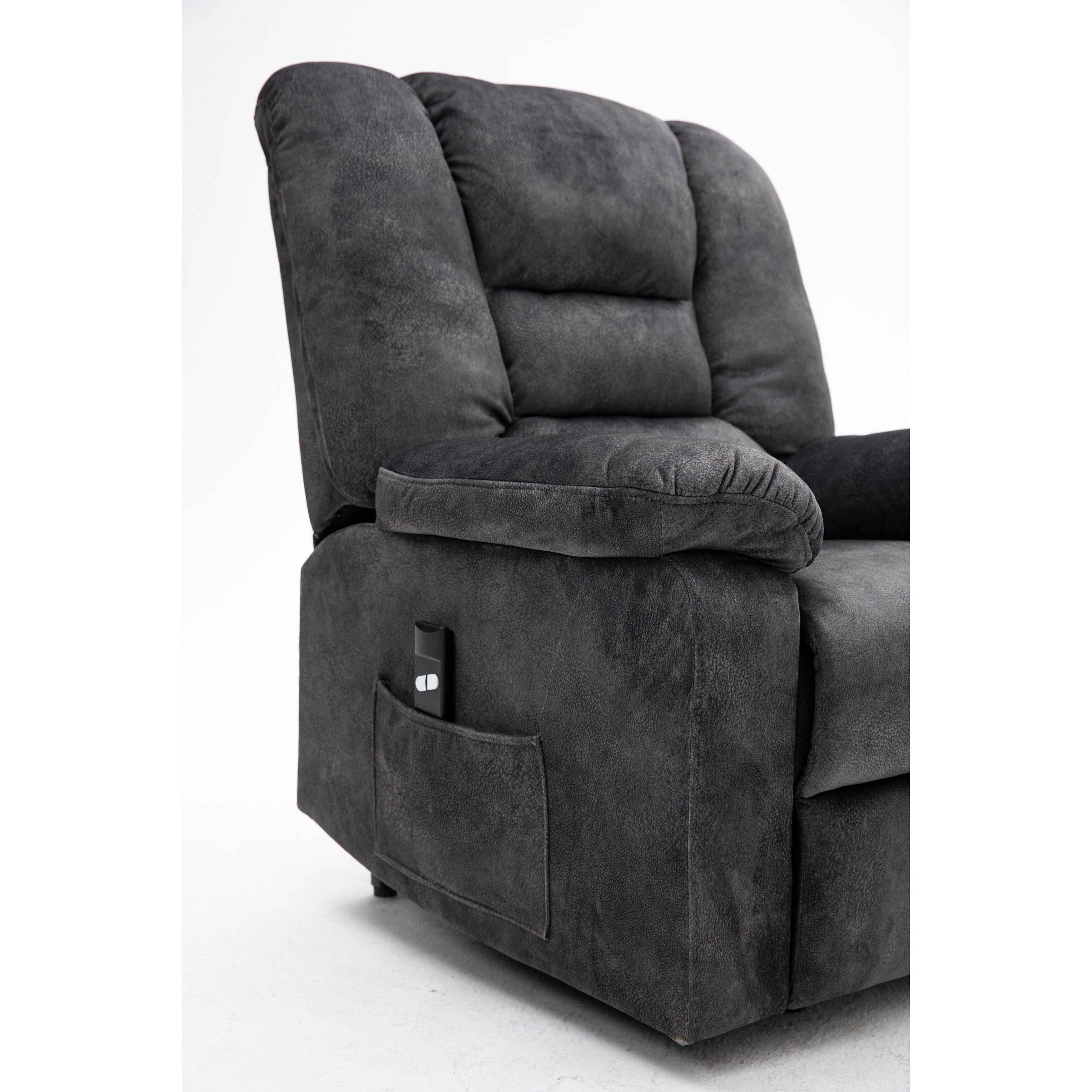 Fauteuil releveur électrique inclinable avec massage, chauffage et télécommande