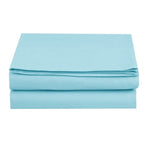 Drap plat ultra doux et infroissable, confort élégant, 100 % hypoallergénique