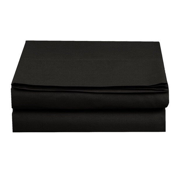 Drap plat ultra doux et infroissable, confort élégant, 100 % hypoallergénique