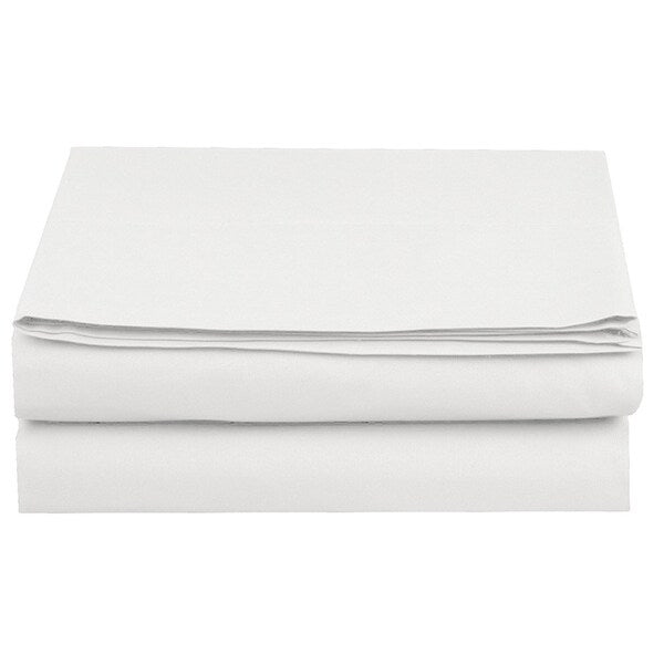 Drap plat ultra doux et infroissable, confort élégant, 100 % hypoallergénique