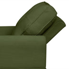 Fauteuil inclinable d'intérieur élégant en velours côtelé, fauteuil de salon rembourré, canapé-lit, banc de rangement avec garniture cloutée