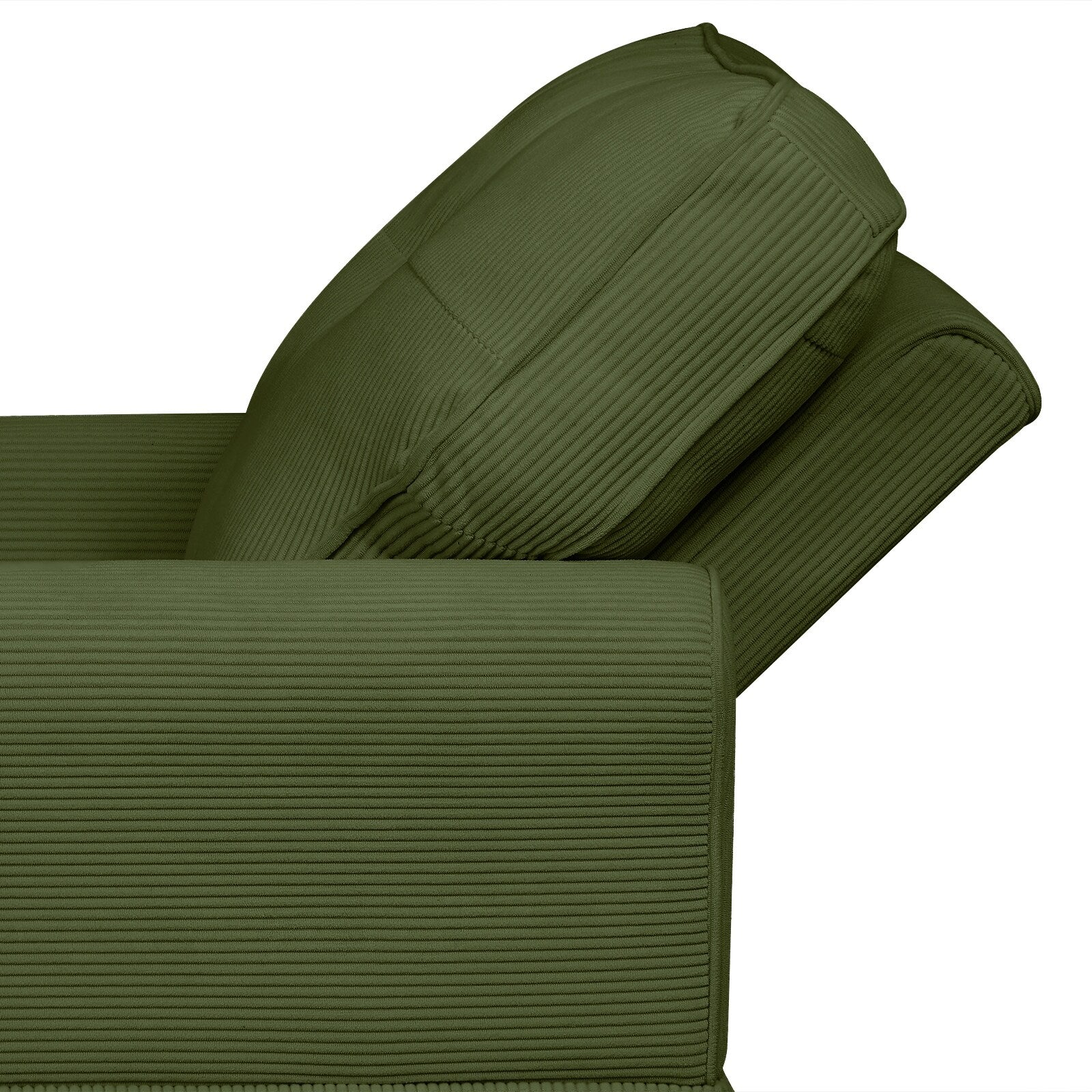 Fauteuil inclinable d'intérieur élégant en velours côtelé, fauteuil de salon rembourré, canapé-lit, banc de rangement avec garniture cloutée