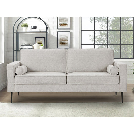 Canapé Chesterfield capitonné moderne du milieu du siècle avec surface en tissu high-tech pour le salon