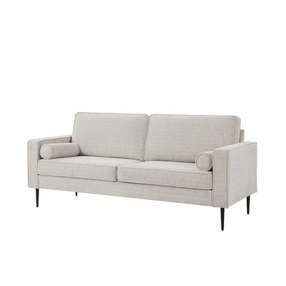 Canapé Chesterfield capitonné moderne du milieu du siècle avec surface en tissu high-tech pour le salon