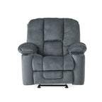 Fauteuil inclinable manuel élégant avec tissu doux pour la peau, confort moelleux et deux porte-gobelets
