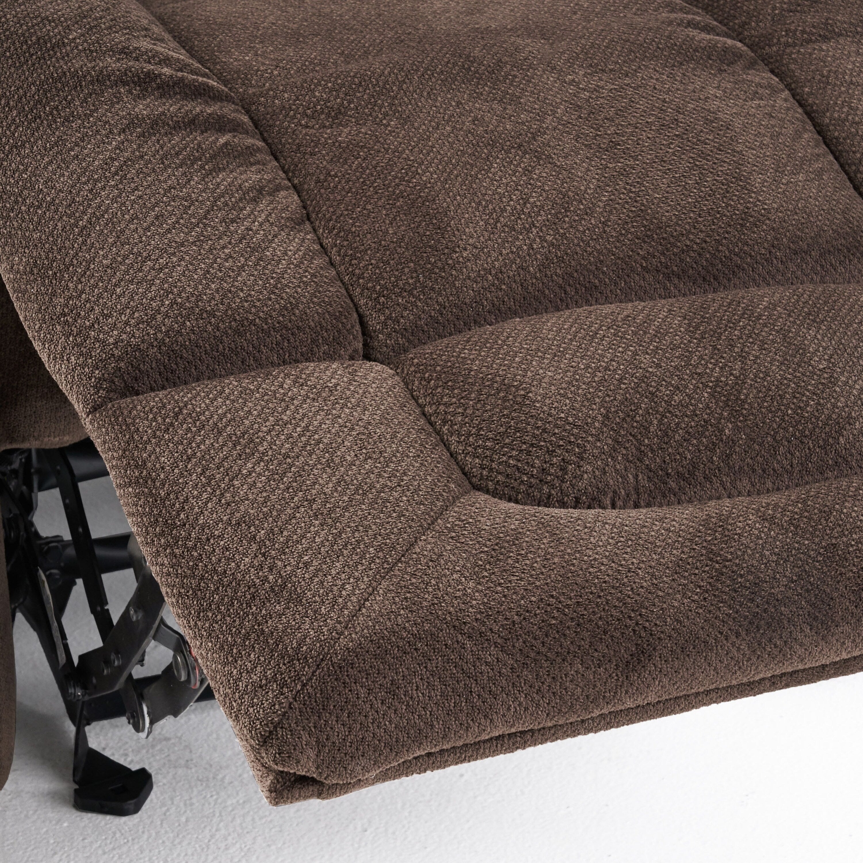 Fauteuil inclinable manuel élégant avec tissu doux pour la peau, confort moelleux et deux porte-gobelets
