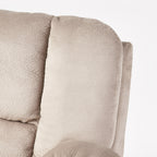 Fauteuil inclinable manuel élégant avec tissu doux pour la peau, confort moelleux et deux porte-gobelets