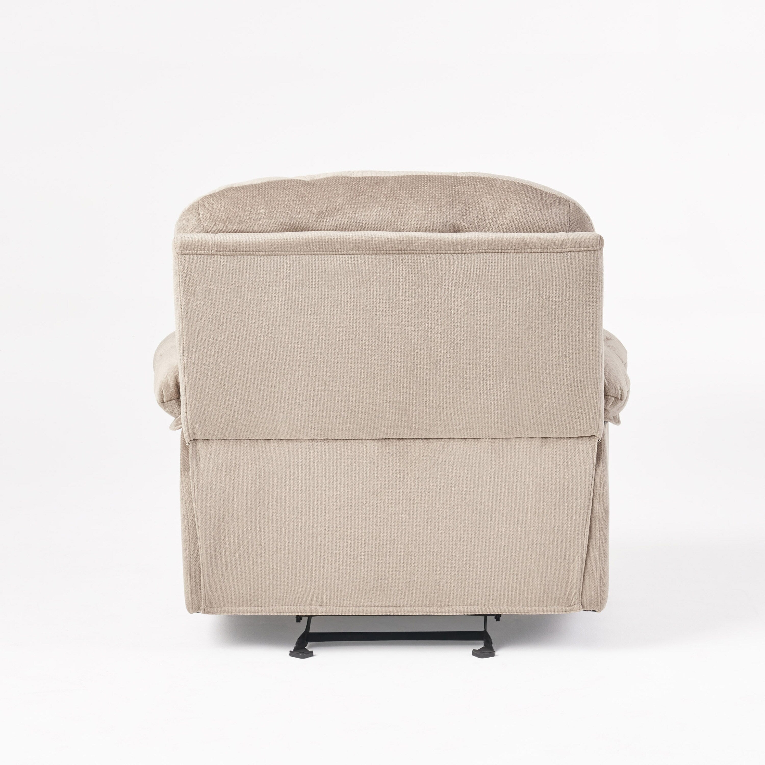 Fauteuil inclinable manuel élégant avec tissu doux pour la peau, confort moelleux et deux porte-gobelets