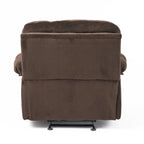 Fauteuil inclinable manuel élégant avec tissu doux pour la peau, confort moelleux et deux porte-gobelets
