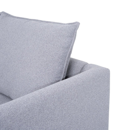 Canapé modulaire 3 pièces avec assise douce et confortable Canapé en lin avec cadre en bois robuste Idéal pour les petits espaces