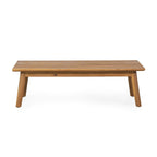 Salon de jardin 4 places en bois d'acacia Ellendale avec coussins par Christopher Knight Home