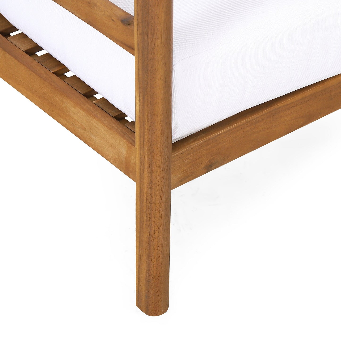Fauteuils club d'extérieur Ellendale en bois d'acacia avec coussin par Christopher Knight Home