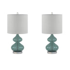 Lampe de table en verre courbé Ellipse, lot de 2