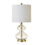 Lampe de table en verre courbé Ellipse, lot de 2