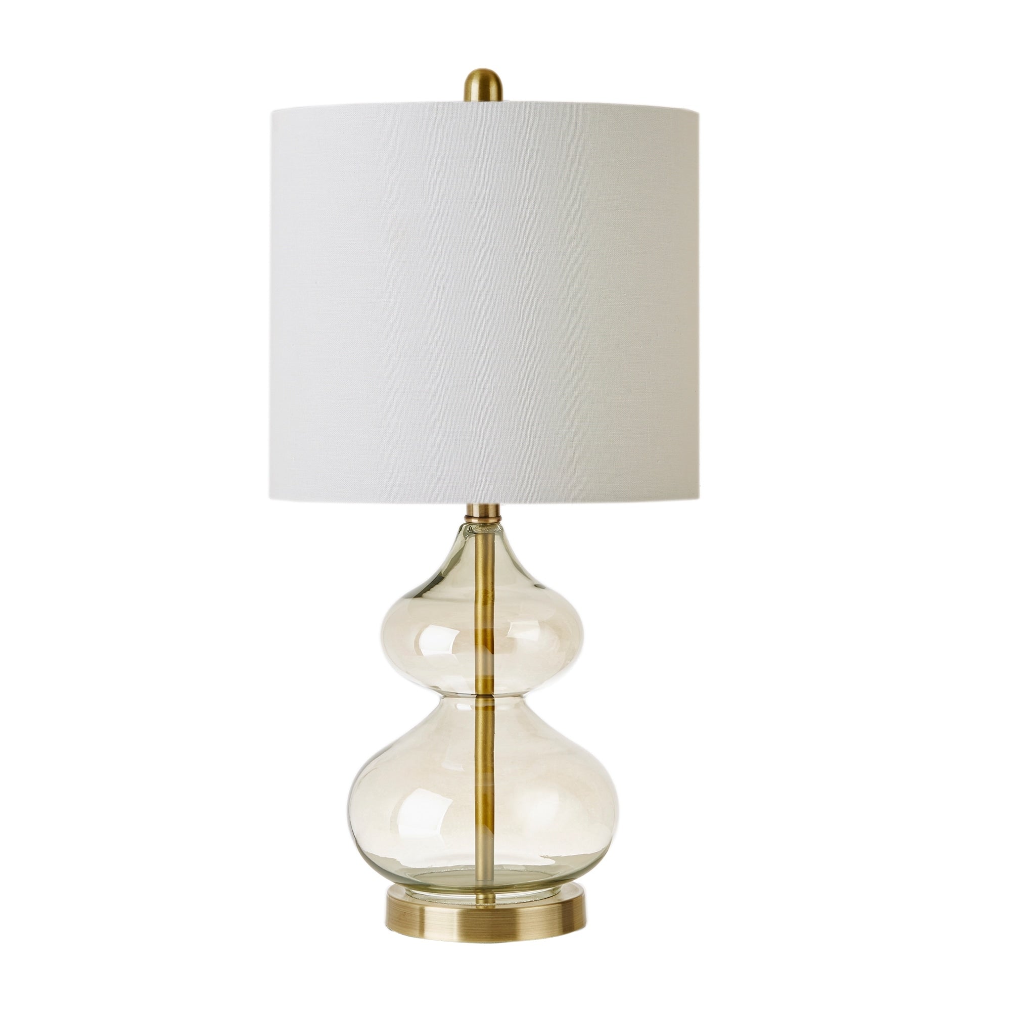 Lampe de table en verre courbé Ellipse, lot de 2