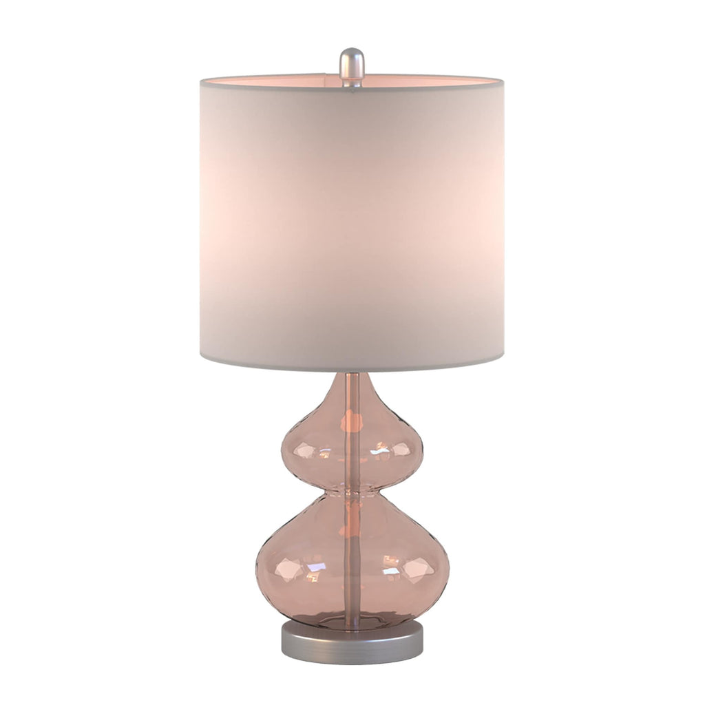 Lampe de table en verre courbé Ellipse, lot de 2