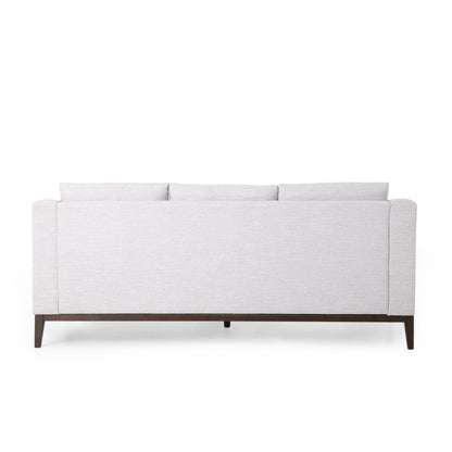 Canapé 3 places contemporain en tissu Elliston avec coussins décoratifs par Christopher Knight Home