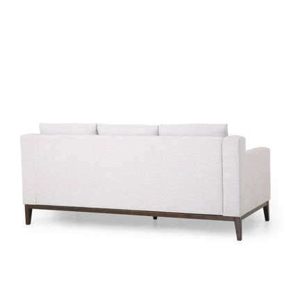 Canapé 3 places contemporain en tissu Elliston avec coussins décoratifs par Christopher Knight Home