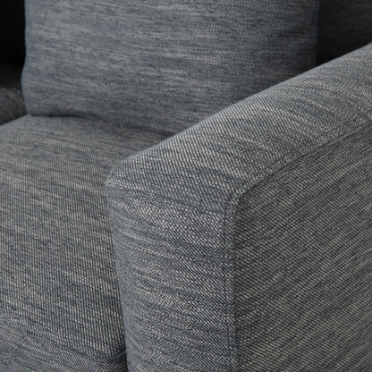 Canapé 3 places contemporain en tissu Elliston avec coussins décoratifs par Christopher Knight Home