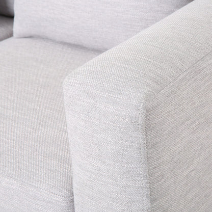 Canapé 3 places contemporain en tissu Elliston avec coussins décoratifs par Christopher Knight Home