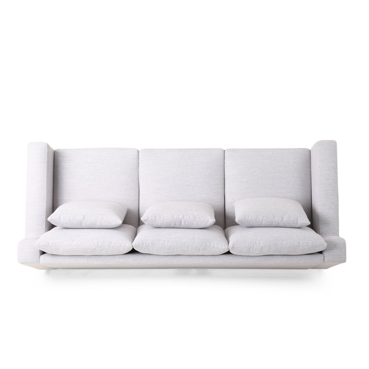 Canapé 3 places contemporain en tissu Elliston avec coussins décoratifs par Christopher Knight Home