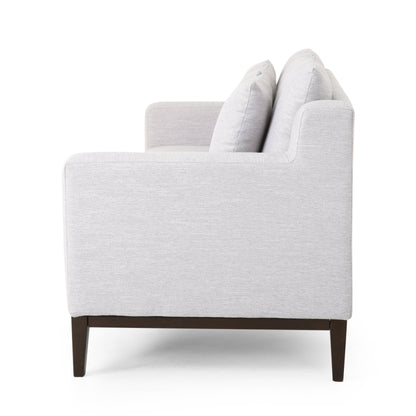 Canapé 3 places contemporain en tissu Elliston avec coussins décoratifs par Christopher Knight Home