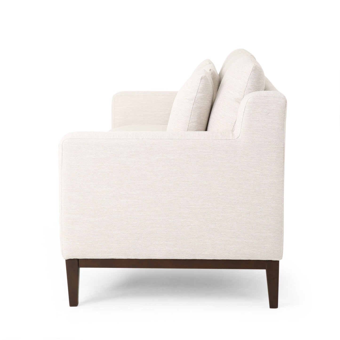 Canapé 3 places contemporain en tissu Elliston avec coussins décoratifs par Christopher Knight Home