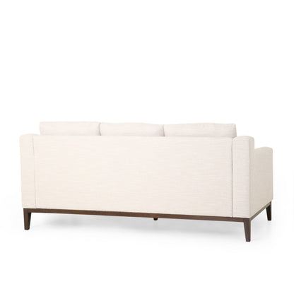 Canapé 3 places contemporain en tissu Elliston avec coussins décoratifs par Christopher Knight Home