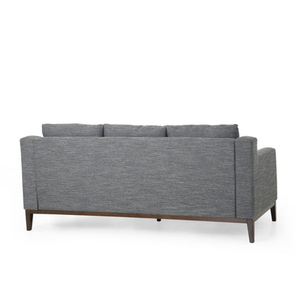 Canapé 3 places contemporain en tissu Elliston avec coussins décoratifs par Christopher Knight Home