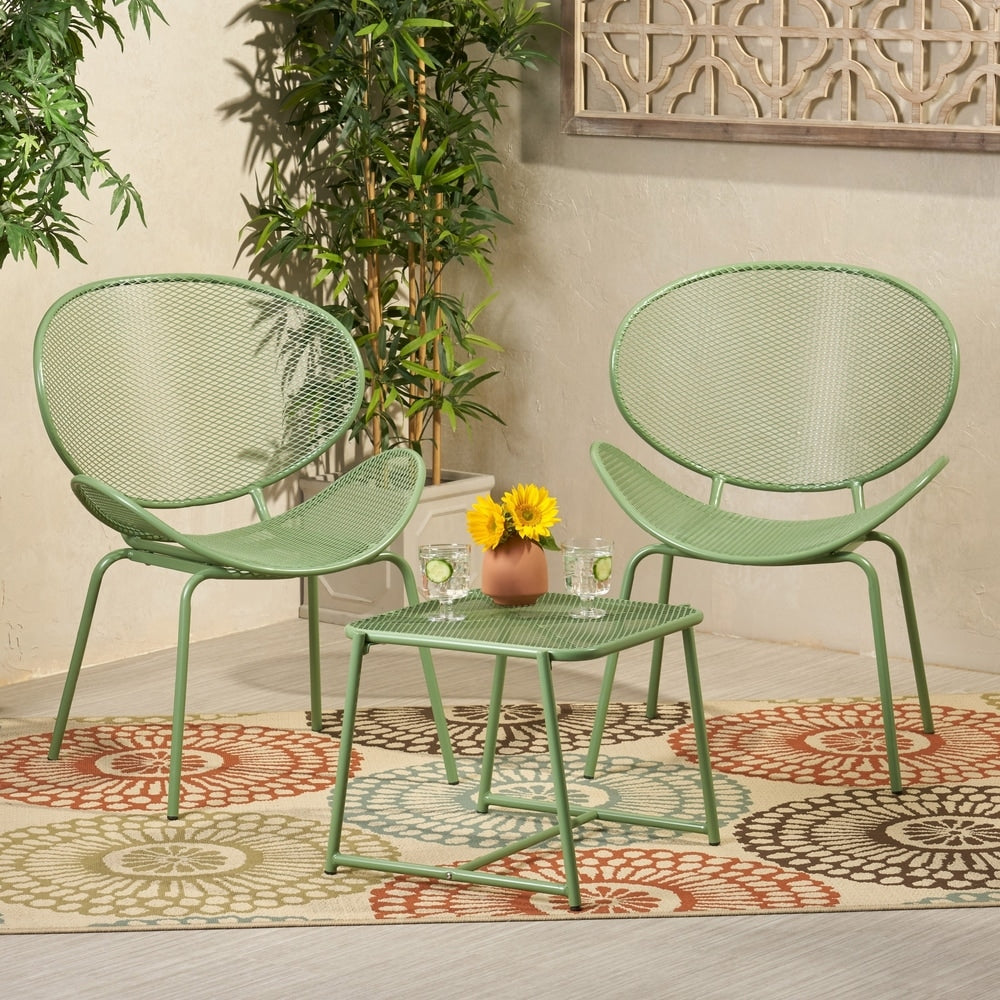 Ensemble de salon de jardin moderne Elloree 2 places par Christopher Knight Home