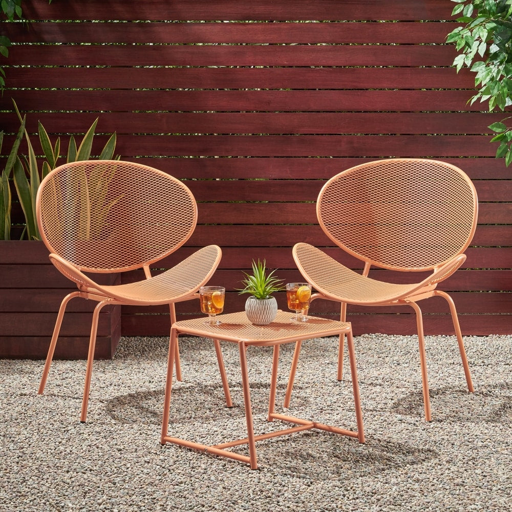 Ensemble de salon de jardin moderne Elloree 2 places par Christopher Knight Home