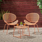 Ensemble de salon de jardin moderne Elloree 2 places par Christopher Knight Home