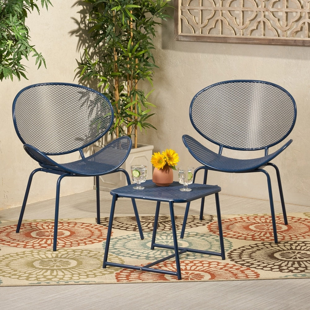 Ensemble de salon de jardin moderne Elloree 2 places par Christopher Knight Home