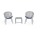 Ensemble de salon de jardin moderne Elloree 2 places par Christopher Knight Home