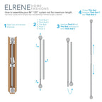 Tringle à rideau de fenêtre réglable Elrene Cordelia