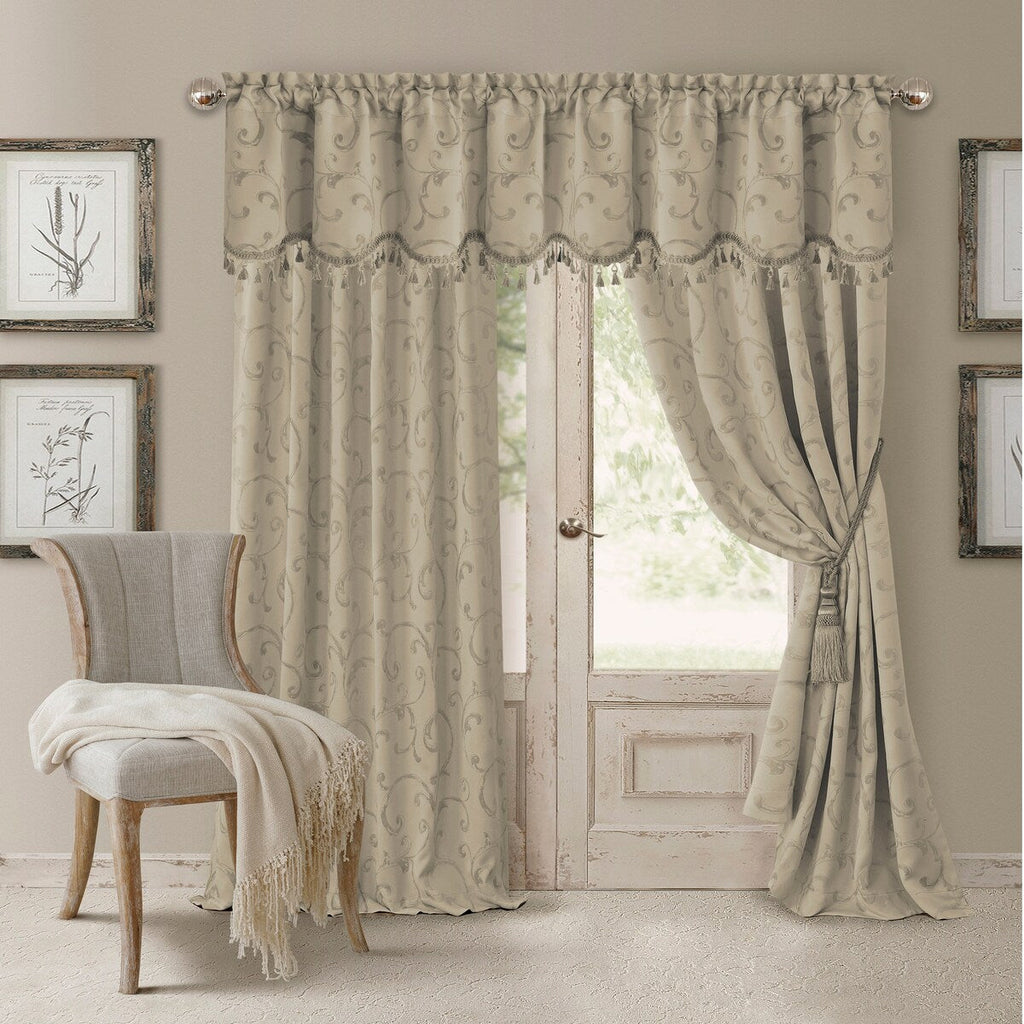 Rideau occultant en jacquard Elrene Mia