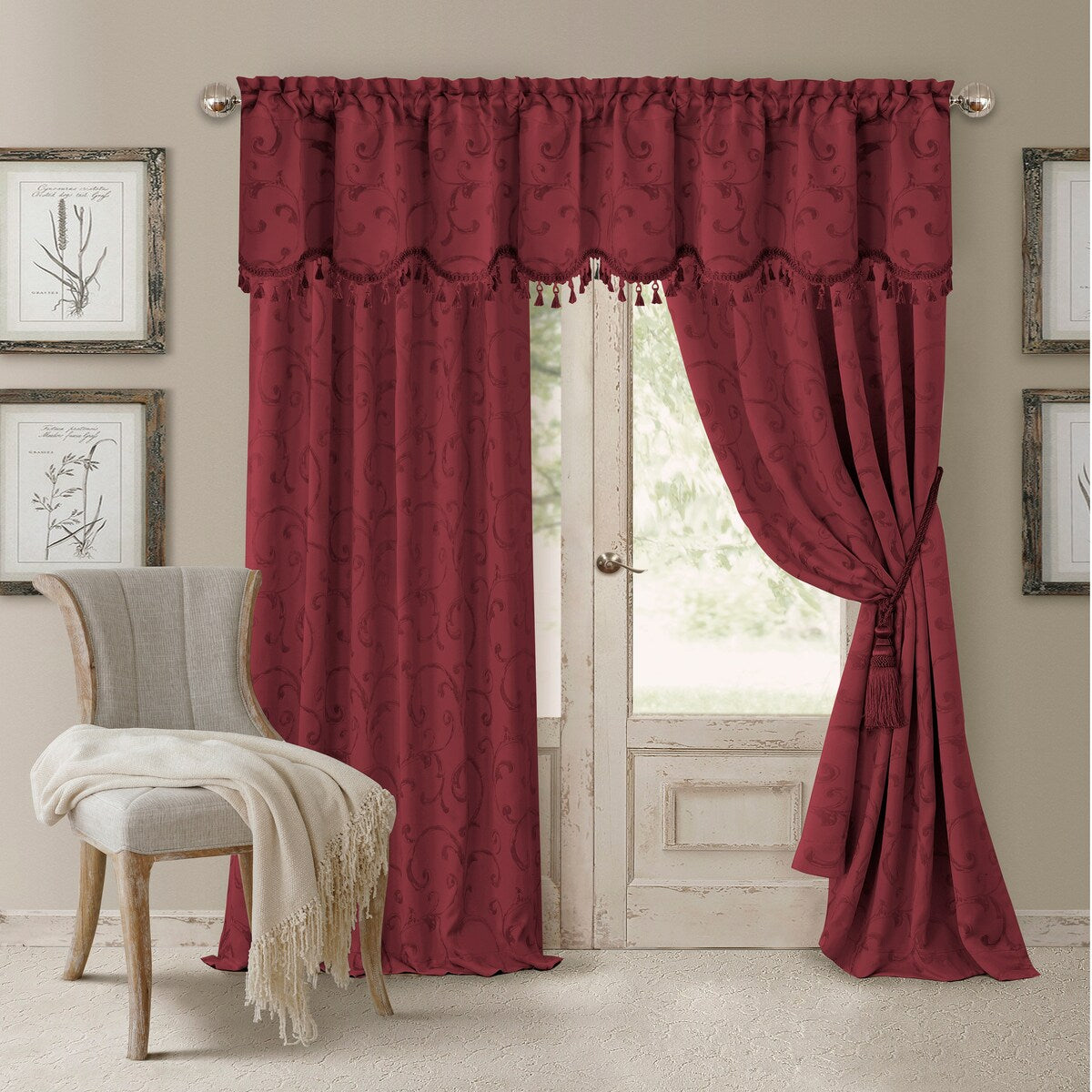 Rideau occultant en jacquard Elrene Mia